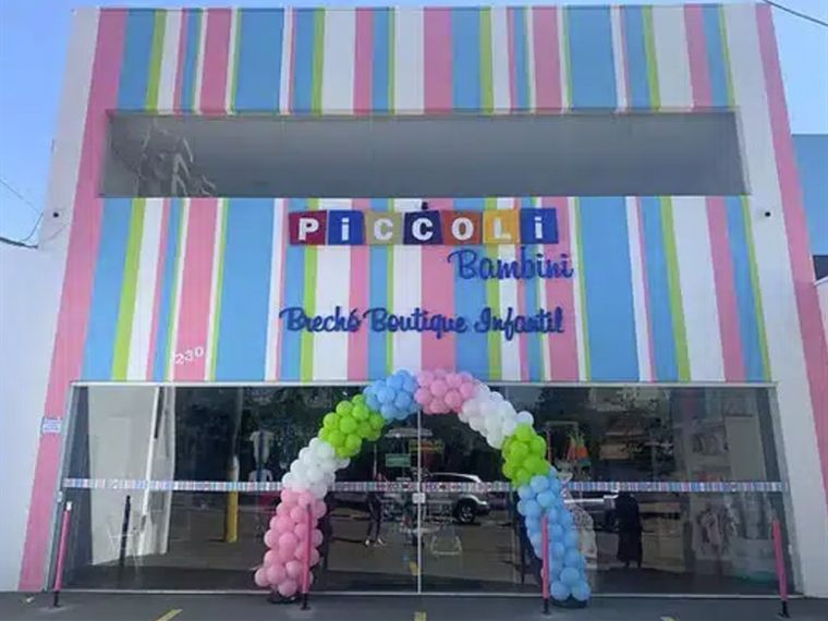 Fachada da loja Piccoli Bambini em Sumaré